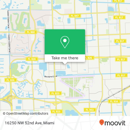 16250 NW 52nd Ave map