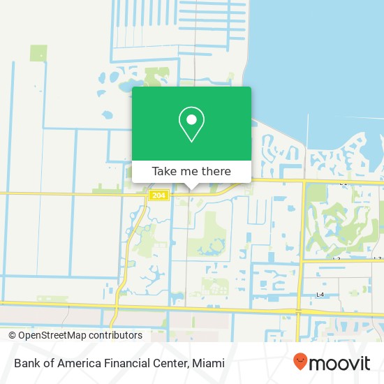 Mapa de Bank of America Financial Center