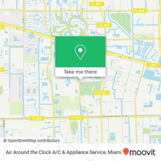 Mapa de Air Around the Clock A / C & Appliance Service