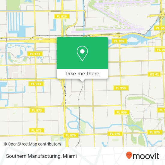 Southern Manufacturing map