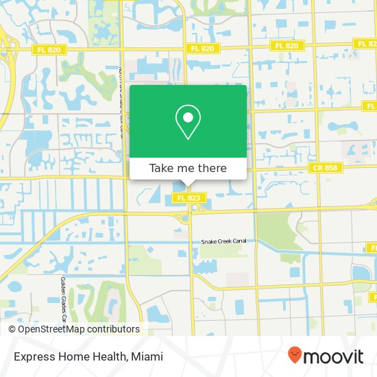Express Home Health map