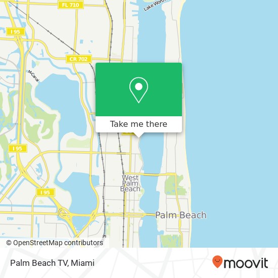 Palm Beach TV map