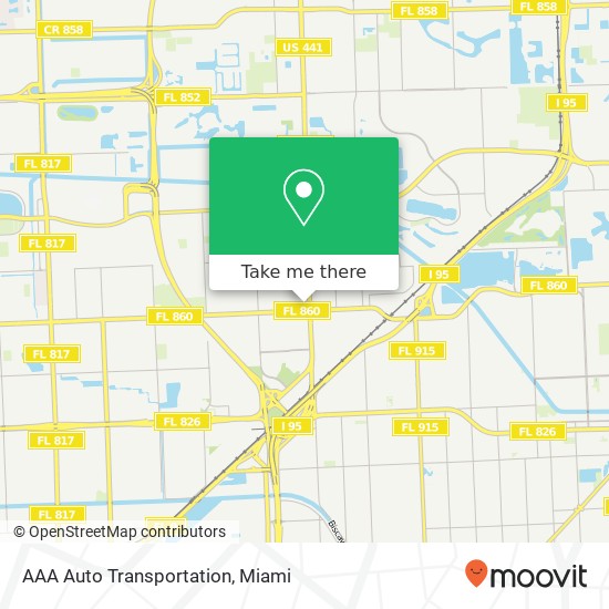 Mapa de AAA Auto Transportation