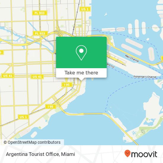 Argentina Tourist Office map