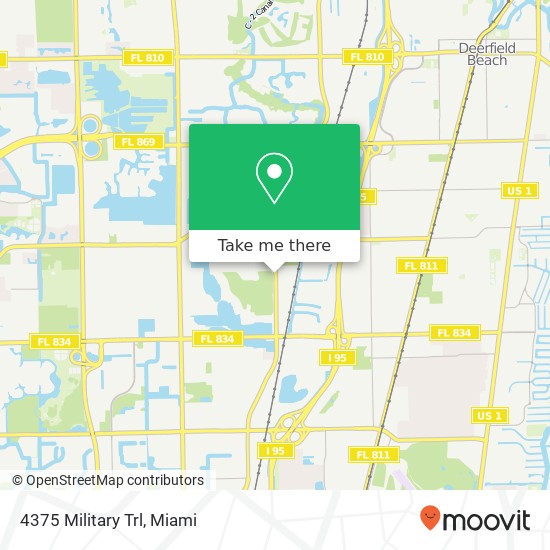 4375 Military Trl map