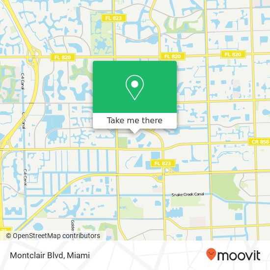 Mapa de Montclair Blvd