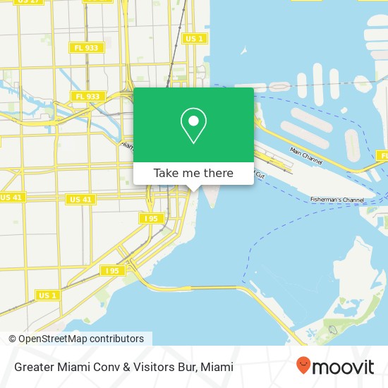 Greater Miami Conv & Visitors Bur map
