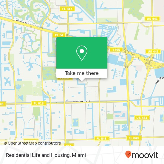 Mapa de Residential Life and Housing