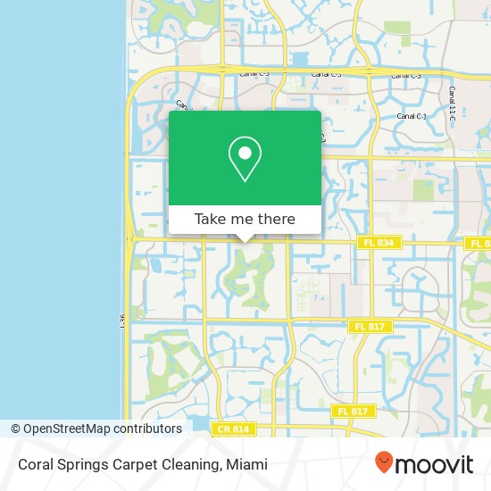 Coral Springs Carpet Cleaning map