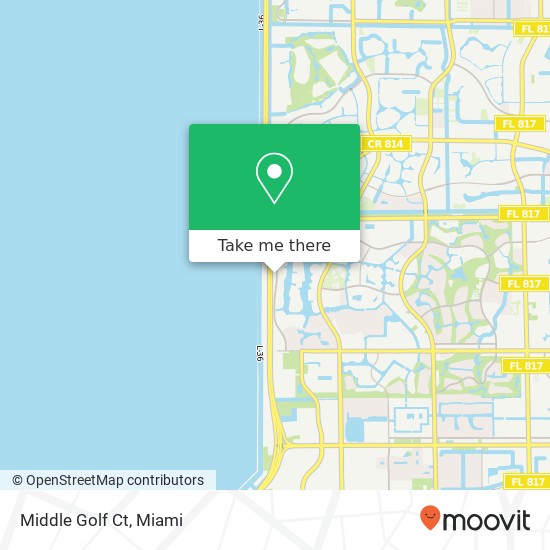 Mapa de Middle Golf Ct