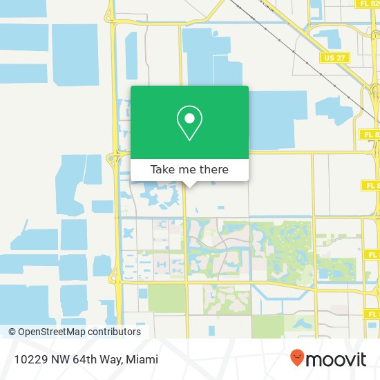 10229 NW 64th Way map