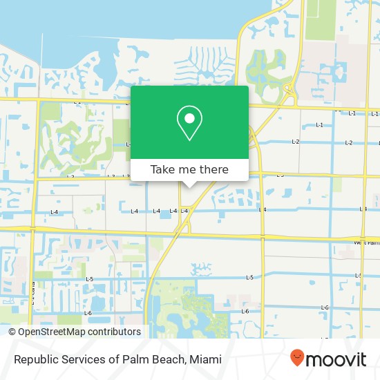 Mapa de Republic Services of Palm Beach