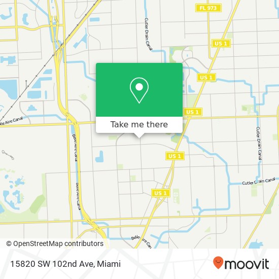 15820 SW 102nd Ave map