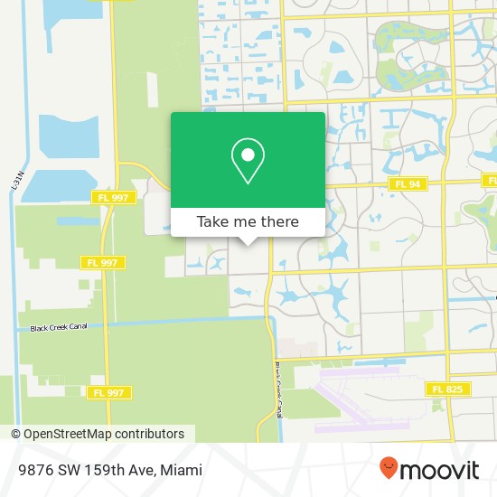 Mapa de 9876 SW 159th Ave