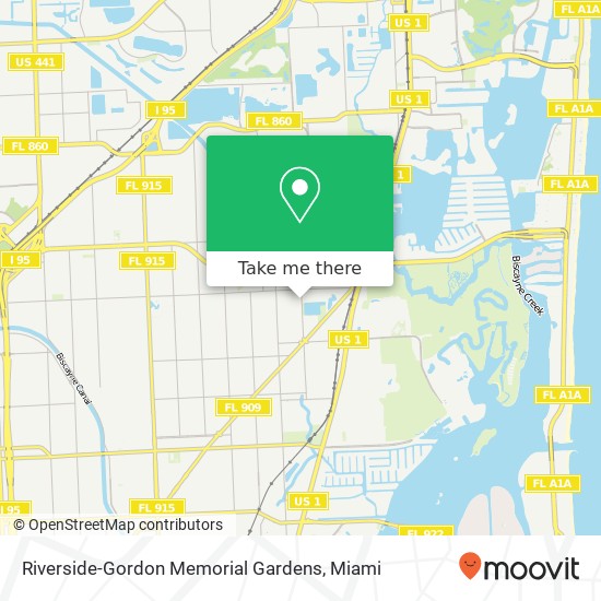 Riverside-Gordon Memorial Gardens map