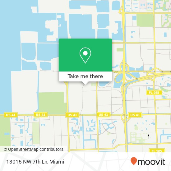 13015 NW 7th Ln map