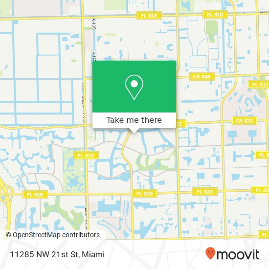 11285 NW 21st St map