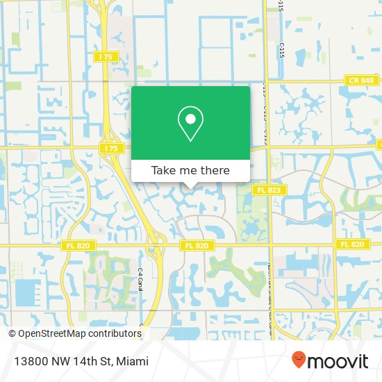 13800 NW 14th St map