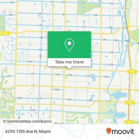 Mapa de 4290 10th Ave N