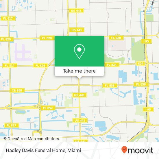 Mapa de Hadley Davis Funeral Home