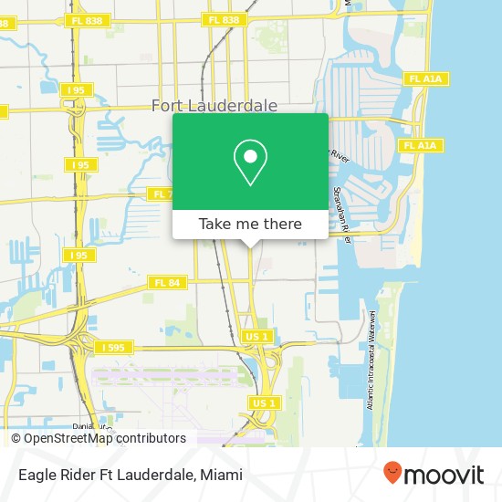 Eagle Rider Ft Lauderdale map