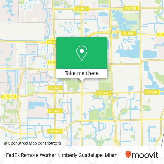 FedEx Remote Worker Kimberly Guadalupe map