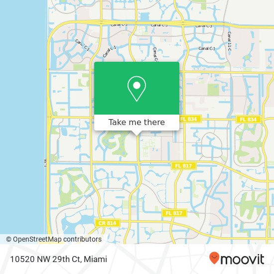 10520 NW 29th Ct map