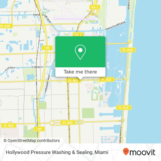 Mapa de Hollywood Pressure Washing & Sealing