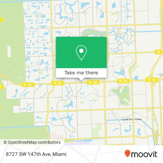 8727 SW 147th Ave map