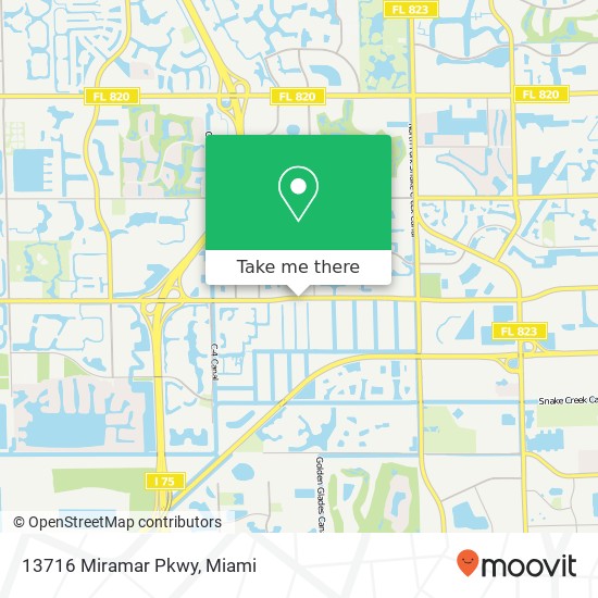 Mapa de 13716 Miramar Pkwy