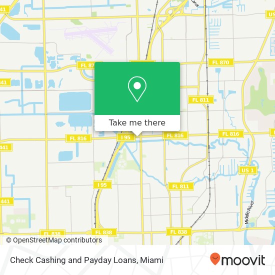 Mapa de Check Cashing and Payday Loans