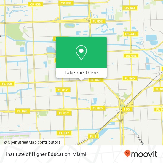 Institute of Higher Education map