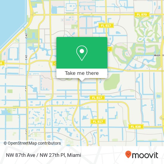 NW 87th Ave / NW 27th Pl map