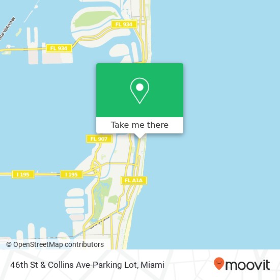 Mapa de 46th St & Collins Ave-Parking Lot