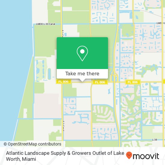 Mapa de Atlantic Landscape Supply & Growers Outlet of Lake Worth