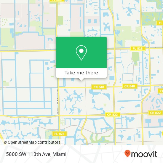 5800 SW 113th Ave map