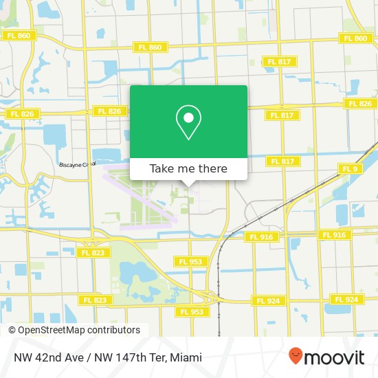 Mapa de NW 42nd Ave / NW 147th Ter