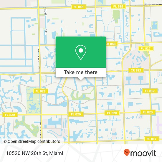 Mapa de 10520 NW 20th St