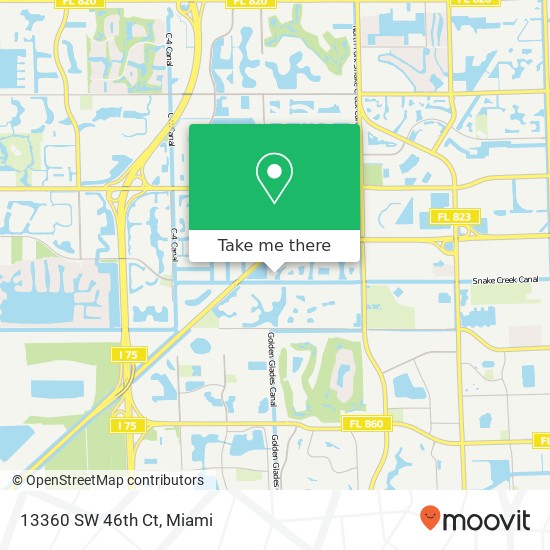 13360 SW 46th Ct map