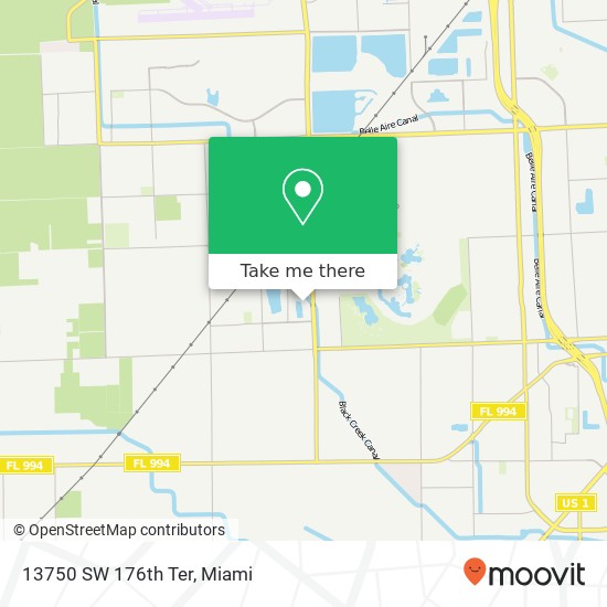 Mapa de 13750 SW 176th Ter