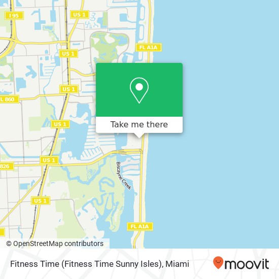 Mapa de Fitness Time (Fitness Time Sunny Isles)