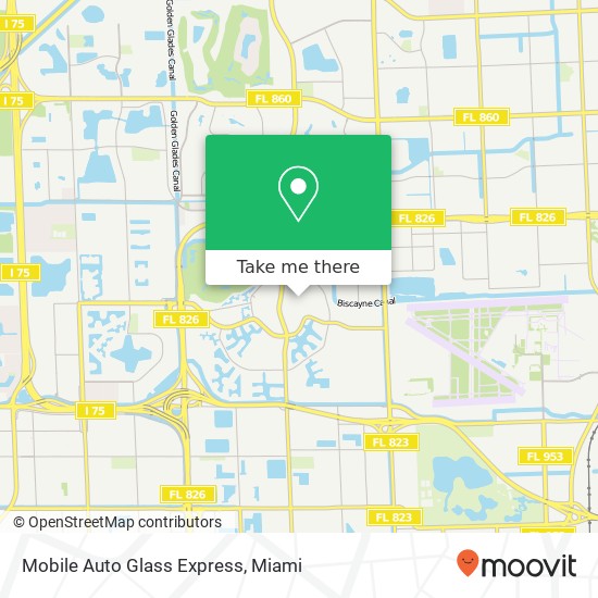 Mapa de Mobile Auto Glass Express