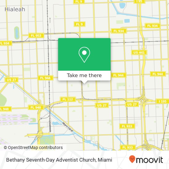 Bethany Seventh-Day Adventist Church map