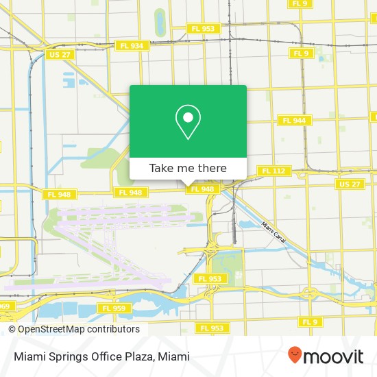 Miami Springs Office Plaza map