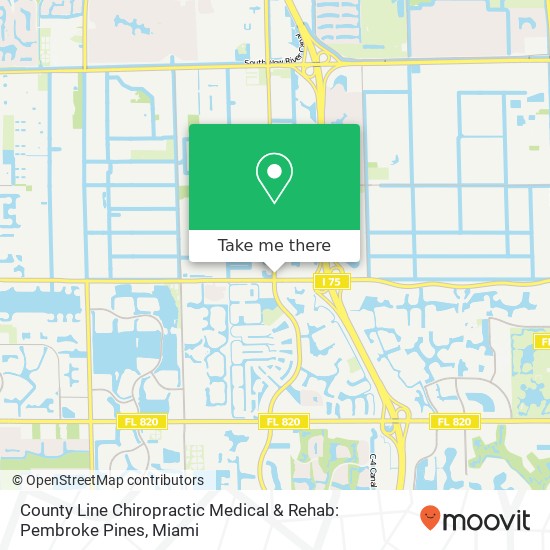County Line Chiropractic Medical & Rehab: Pembroke Pines map