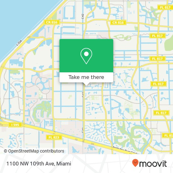 1100 NW 109th Ave map
