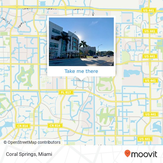 Coral Springs map