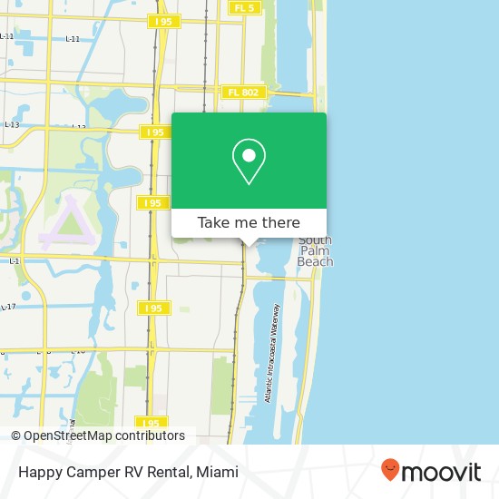 Mapa de Happy Camper RV Rental