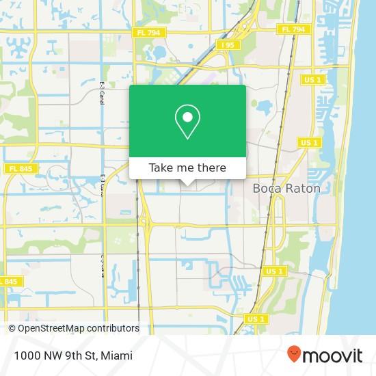 1000 NW 9th St map