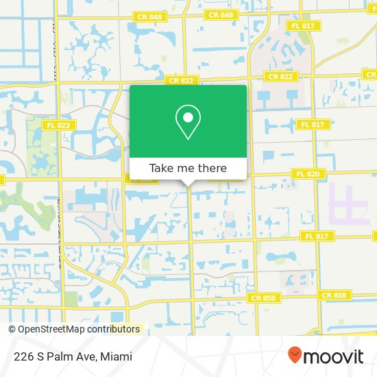 226 S Palm Ave map